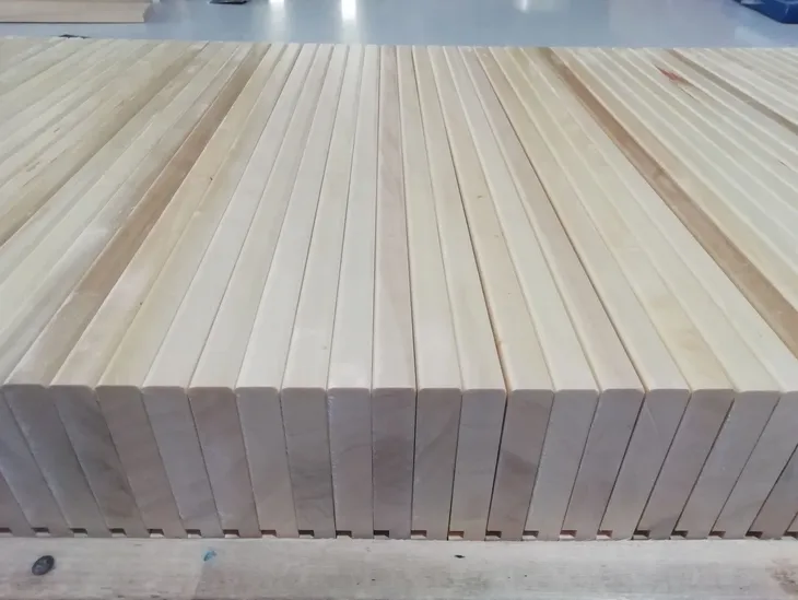 Plywood stacked warehouse